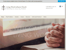 Tablet Screenshot of livingwordlutheran.com